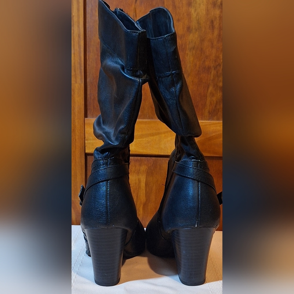 FADED GLORY Slouch boots Size 8 - Picture 4 of 7